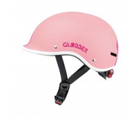 Детска светеща каска Globber Master XS/S (47-51см), пастелно розова