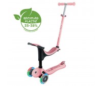 Тротинетка със седалка 4 в 1 GLOBBER GO UP SPORTY LIGHT - пастелно розова