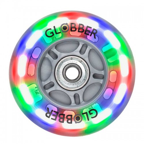 Светещо задно колело, 80 mm за тротинетки GLOBBER PRIMO / EVO